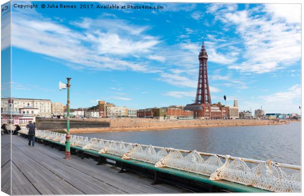 Blackpool Tower Canvas Print by Juha Remes