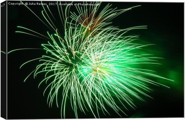 Colourful Fireworks Canvas Print by Juha Remes