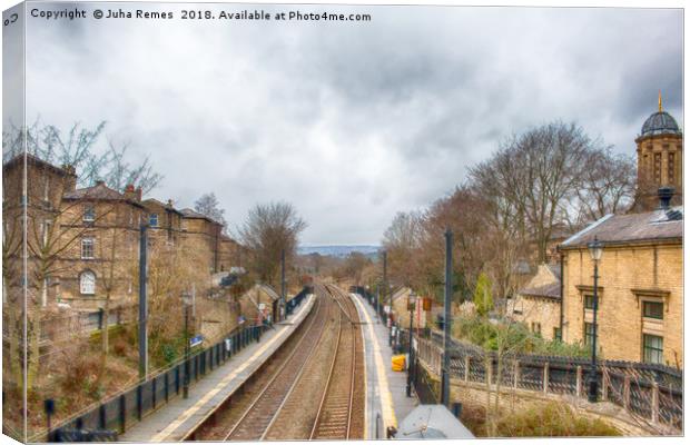 Saltaire Train Station Canvas Print by Juha Remes