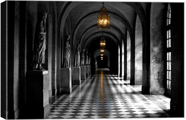 Corridors of Versailles Canvas Print by john joyce