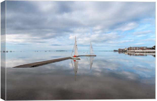 Tranquil Waters of West Kirby Canvas Print by Wendy Williams CPAGB