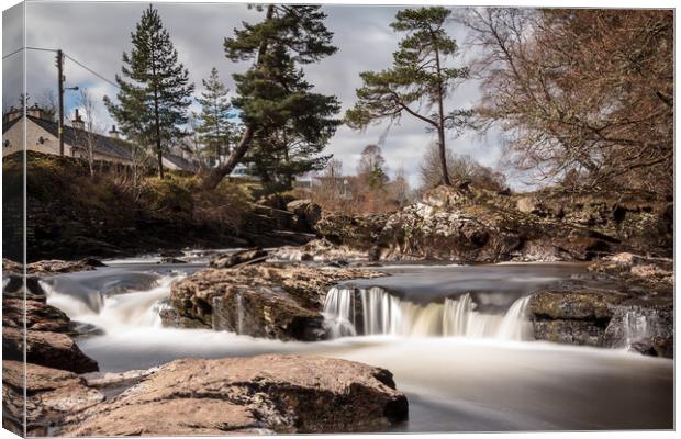 Majestic Cascades of Dochart Canvas Print by Wendy Williams CPAGB