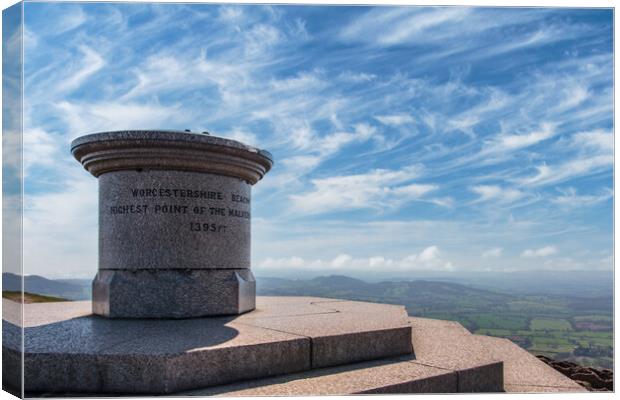 Majestic Views at Worcestershire Beacon Canvas Print by Wendy Williams CPAGB