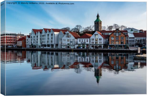 Stavanger Harbour Canvas Print by Wendy Williams CPAGB