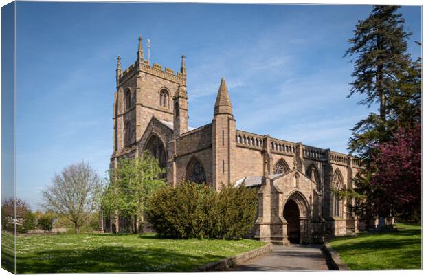 Priory Church Leominster Canvas Print by Wendy Williams CPAGB