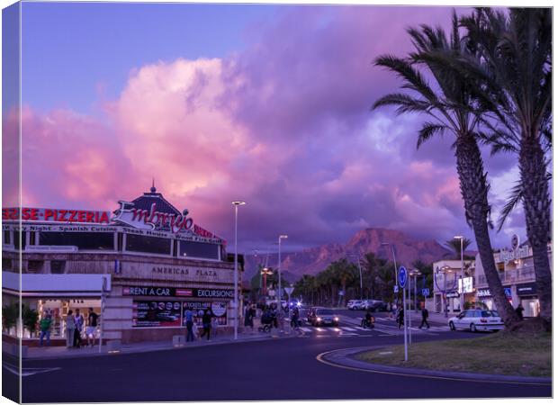 Amazing Tenerife Sunset Canvas Print by Wendy Williams CPAGB