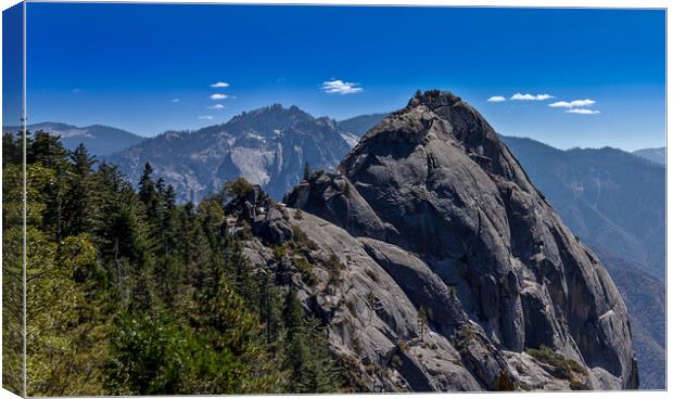 Moro rock, Sequoia National Park Canvas Print by Wendy Williams CPAGB
