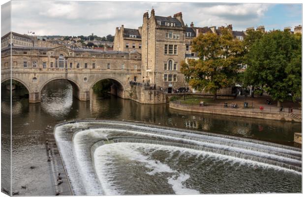 Pulteney Bridge by Day Canvas Print by Wendy Williams CPAGB