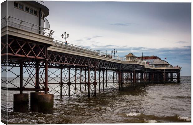 Afternoon Light on Cromer Pier Canvas Print by Wendy Williams CPAGB