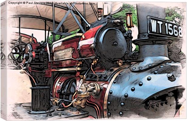 Traction Engine -02 Canvas Print by Paul Stevens