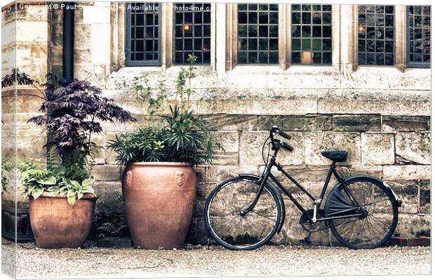 Bicycle and Pots Canvas Print by Paul Stevens