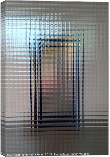 Through glass doors Canvas Print by Marinela Feier