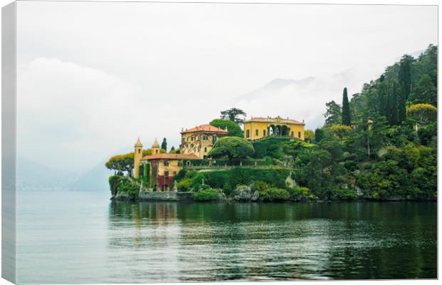 Lake Como 4 Canvas Print by Belinda Greb