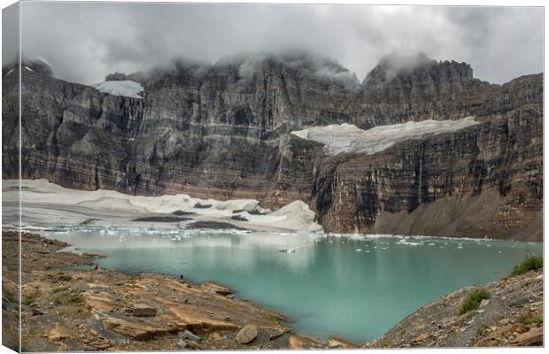 Grinnell and Salamander Glaciers, Soon Things of t Canvas Print by Belinda Greb