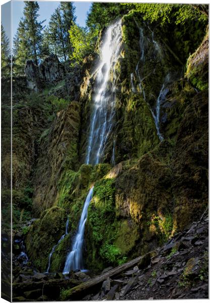 Moon Falls Canvas Print by Belinda Greb