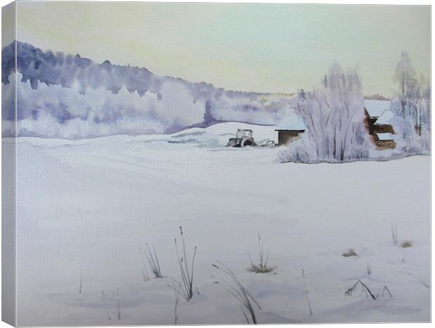 Winter Blanket Canvas Print by Martin Howard
