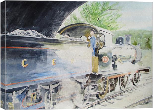 J15 564 Leaving Sheringham Canvas Print by Martin Howard