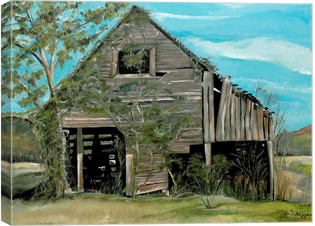 Tennessee Barn Canvas Print by Jan Dappen