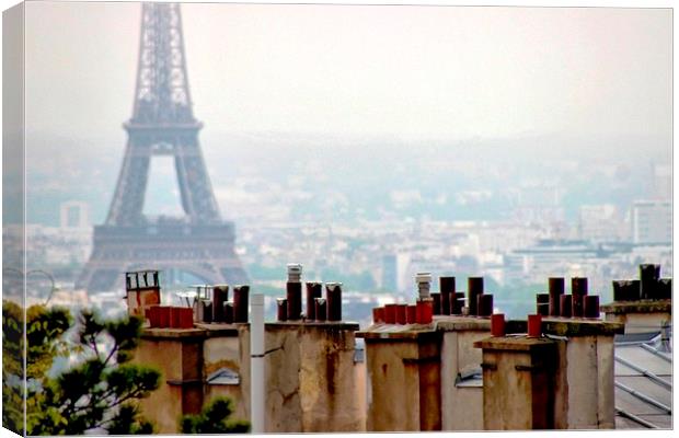 View from Montmartre Canvas Print by Richard Cruttwell