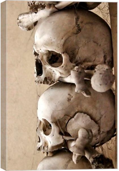 Sedlec Ossuary, Czech Republic Canvas Print by Richard Cruttwell