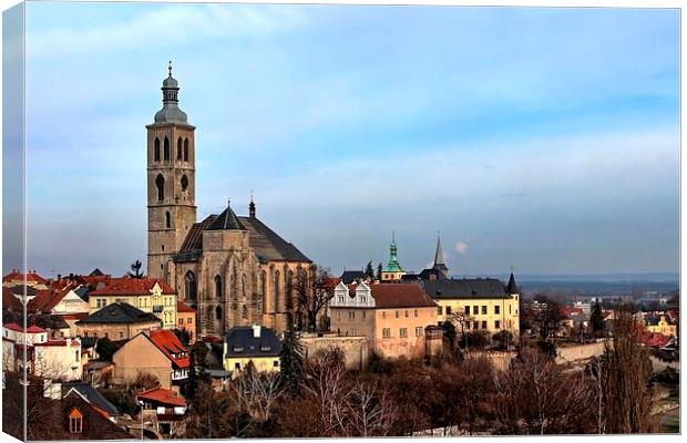 Overlooking Kutna Hora Canvas Print by Richard Cruttwell