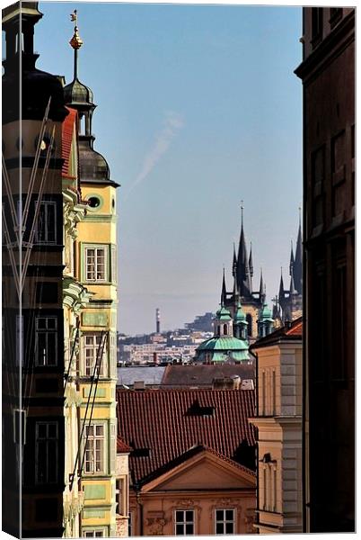 Prague Cityscape Canvas Print by Richard Cruttwell