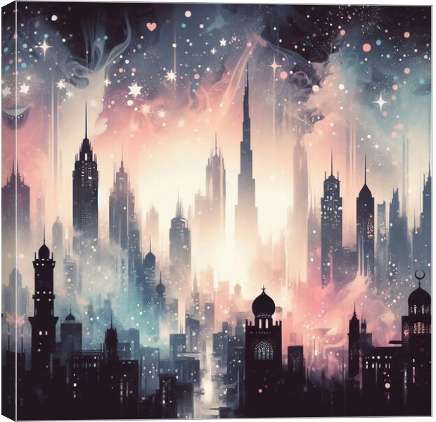 Dubai Skyline Canvas Print by Scott Anderson