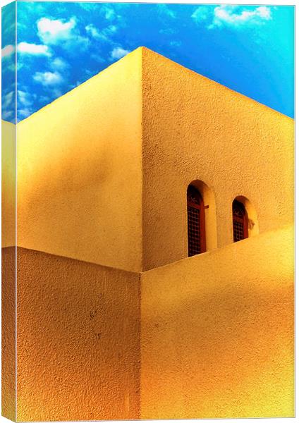 Egyptian Building Canvas Print by Scott Anderson