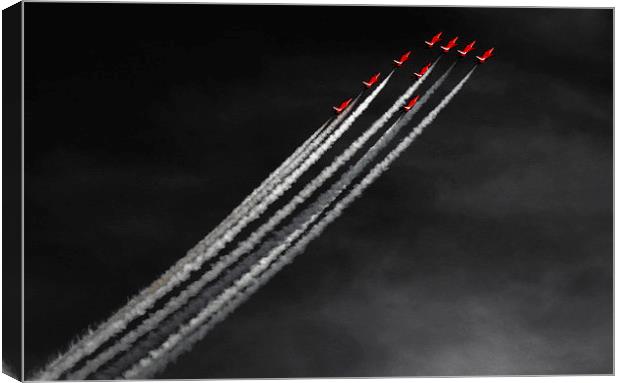 Red Arrows Canvas Print by Scott Anderson