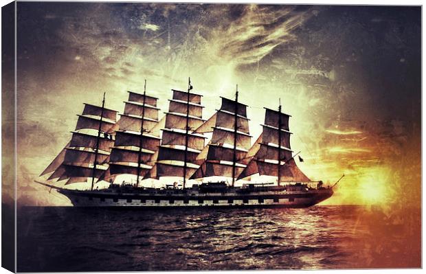 Royal Clipper Canvas Print by Scott Anderson