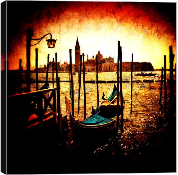 Venice Gondola Canvas Print by Scott Anderson