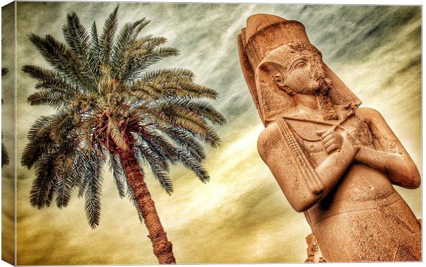 Statue in Egypt Canvas Print by Scott Anderson