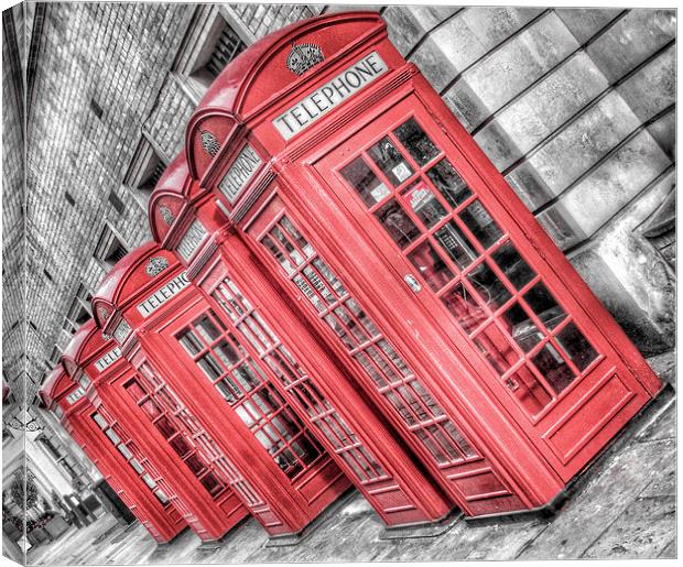 Red London Phone Box Canvas Print by Scott Anderson