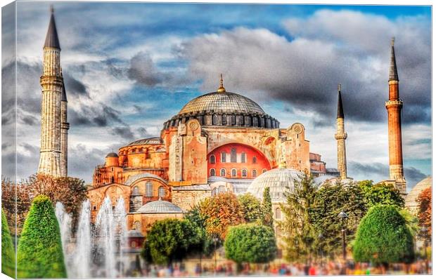  Hagia Sophia Istanbul Canvas Print by Scott Anderson