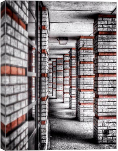  Brick Column  Canvas Print by Scott Anderson