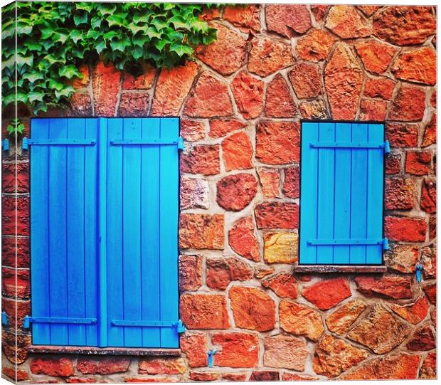 Blue Shutters Canvas Print by Scott Anderson