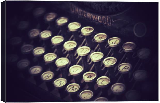Old Typewriter Canvas Print by Scott Anderson
