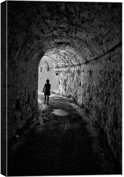 Tunnel Walk Canvas Print by Scott Anderson