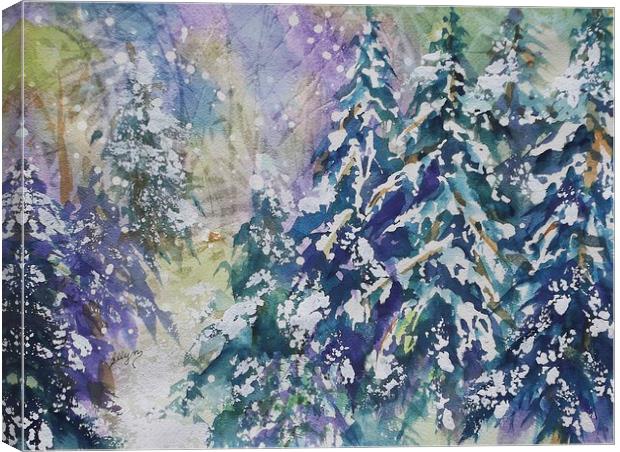 Winter Winds Canvas Print by ellen levinson