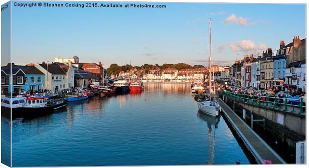  Weymouth Harbour Canvas Print by Stephen Cocking