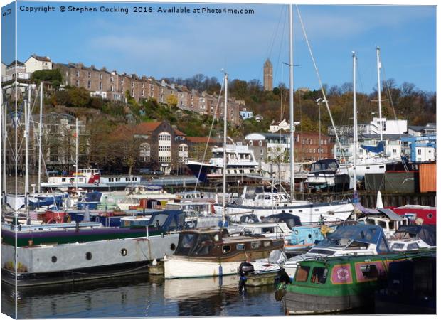 Bristol Skyline Canvas Print by Stephen Cocking