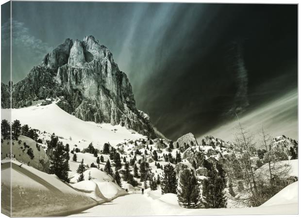 The Stone City of the Dolomites Canvas Print by Andy Armitage