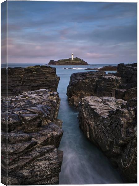 Godrevy Lighthouse, Cornwall Canvas Print by Dan Ward