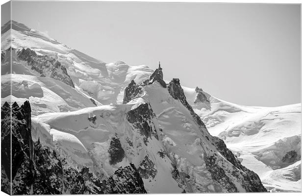  Aiguille Du Midi, Chamonix Canvas Print by Dan Ward