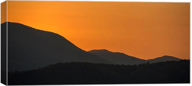  Lakeland sunset Canvas Print by Dan Ward