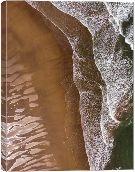 Whitby Beach Abstract Canvas Print by Dan Ward