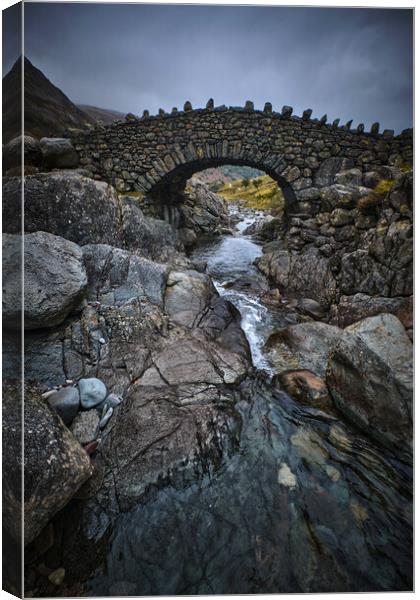 Stockley Bridge, The Lake District Canvas Print by Dan Ward