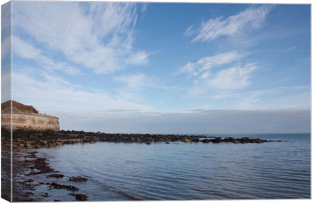 Runswick Bay Coast Canvas Print by Kris Armitage