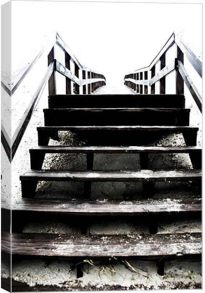 Stairway Into The Light Canvas Print by Tom and Dawn Gari