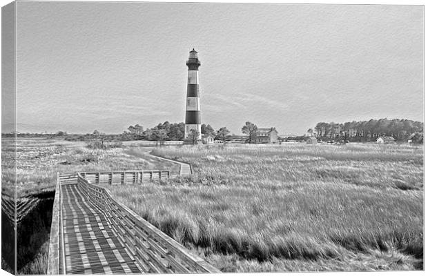  From The Waters Edge B&W Canvas Print by Tom and Dawn Gari